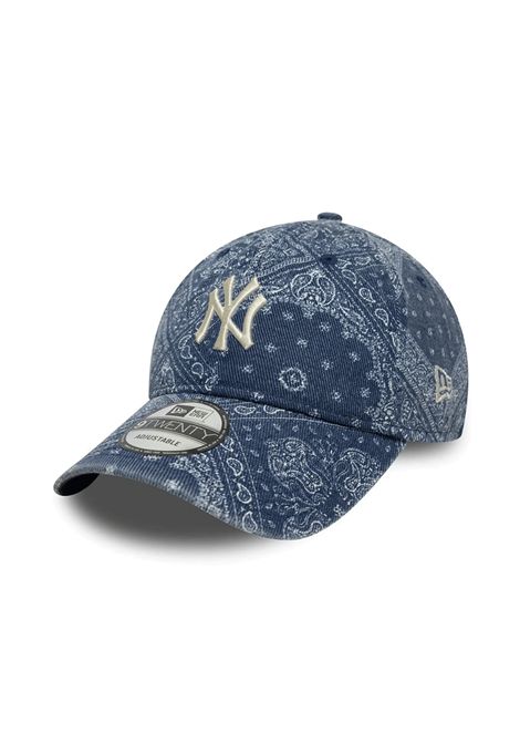 Cappello New Era 9TWENTY New York Yankees MLB Washed Paisley Blu Unisex NEW ERA | Cappelli | 60771823-